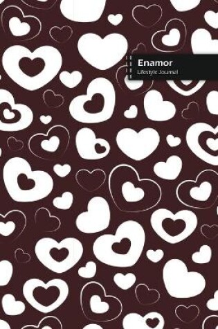 Cover of Enamor Lifestyle Journal, Blank Write-in Notebook, Dotted Lines, Wide Ruled, Size (A5) 6 x 9 In (Brown)