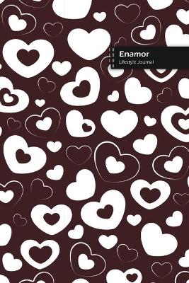 Book cover for Enamor Lifestyle Journal, Blank Write-in Notebook, Dotted Lines, Wide Ruled, Size (A5) 6 x 9 In (Brown)