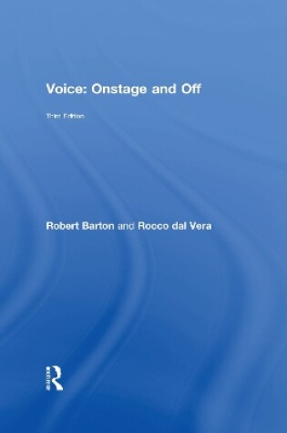 Cover of Voice: Onstage and Off