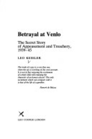 Cover of Betrayal at Venlo