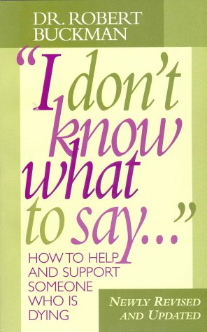 Book cover for I Don't Know What to Say...