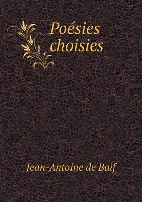 Book cover for Poésies choisies