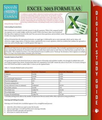 Cover of Excel 2013 Formulas