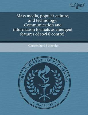 Book cover for Mass Media, Popular Culture, and Technology