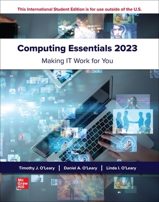 Book cover for Computing Essentials 2023 ISE