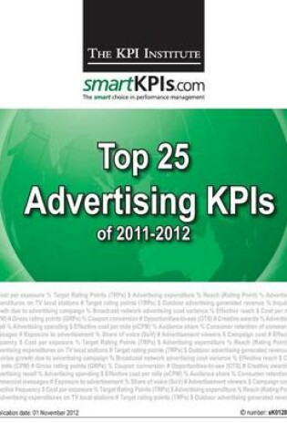 Cover of Top 25 Advertising KPIs of 2011-2012