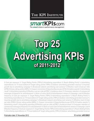 Book cover for Top 25 Advertising KPIs of 2011-2012