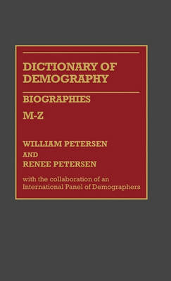 Book cover for Dictionary of Demographies/Biographies M-Z