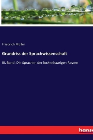 Cover of Grundriss der Sprachwissenschaft