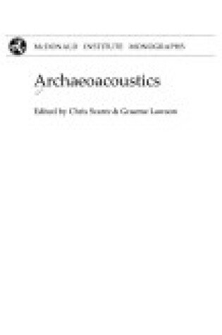 Cover of Archaeoacoustics