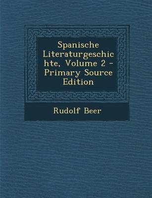 Book cover for Spanische Literaturgeschichte, Volume 2