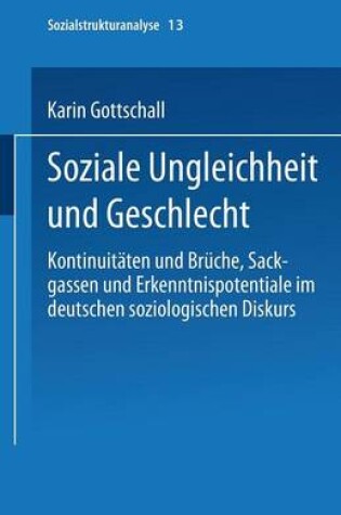 Cover of Soziale Ungleichheit und Geschlecht