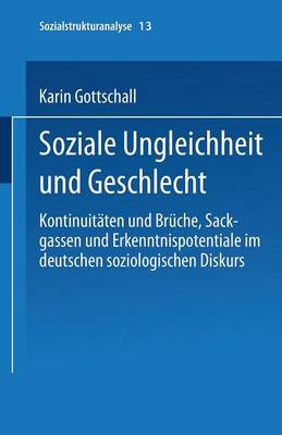 Book cover for Soziale Ungleichheit und Geschlecht