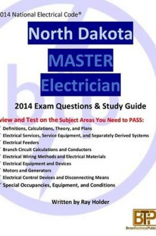 Cover of North Dakota 2014 Master Electrician Study Guide