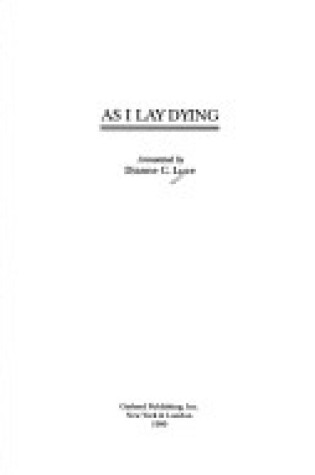 Cover of As I Lay Dying