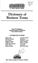 Book cover for Dictionary of Business Terms