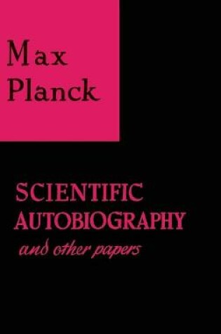 Cover of Scientific Autobiography and Other Papers