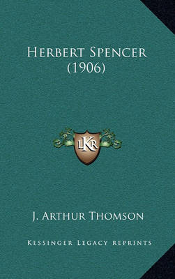 Book cover for Herbert Spencer (1906)