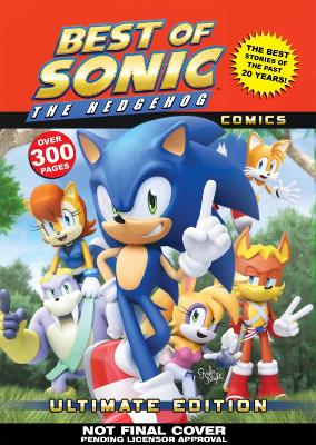 Book cover for The Best Of Sonic The Hedgehog Comics