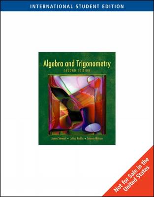 Book cover for Algebra and Trigonometry