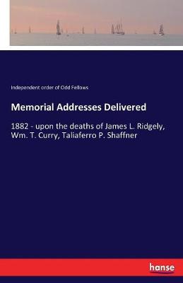 Book cover for Memorial Addresses Delivered