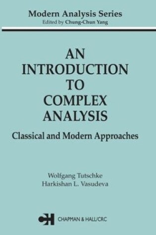 Cover of An Introduction to Complex Analysis