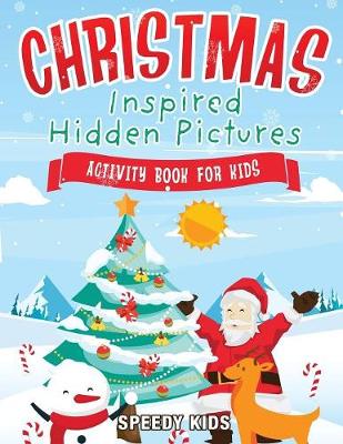 Book cover for Christmas-Inspired Hidden Pictures Activity Book for Kids