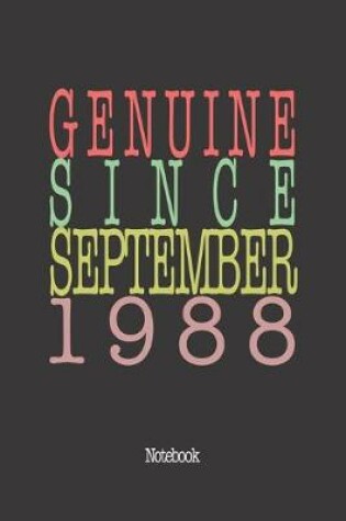 Cover of Genuine Since September 1988