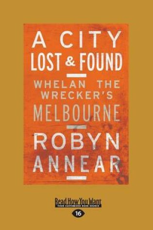 Cover of A City Lost & Found