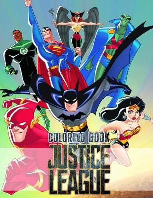 Book cover for Justice League Coloring Book