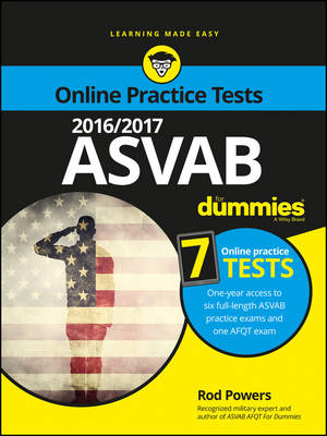 Book cover for 2016 / 2017 ASVAB For Dummies with Online Practice