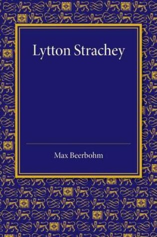 Cover of Lytton Strachey