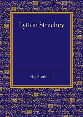 Book cover for Lytton Strachey