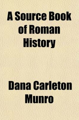 Cover of A Source Book of Roman History