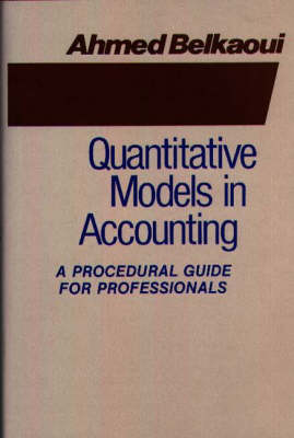 Book cover for Quantitative Models in Accounting