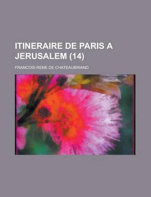 Book cover for Itineraire de Paris a Jerusalem (14)