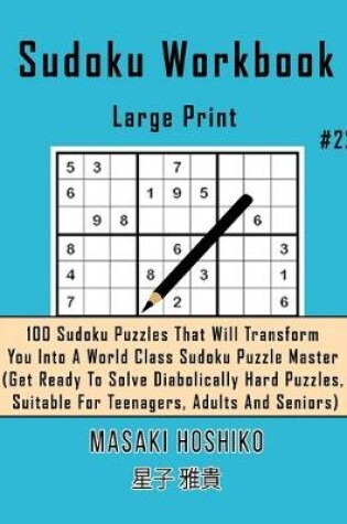 Cover of Sudoku Workbook-Large Print #22