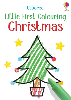 Book cover for Little First Colouring Christmas