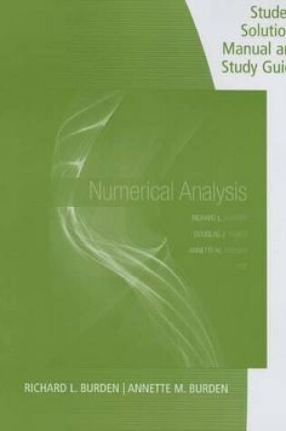 Cover of Student Solutions Manual with Study Guide for Burden/Faires/Burden's  Numerical Analysis, 10th