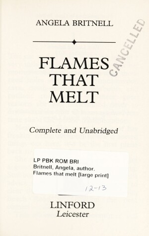 Book cover for Flames That Melt