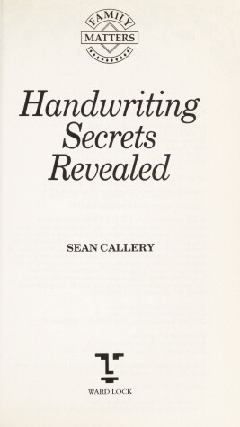 Book cover for Handwriting Secrets Revealed