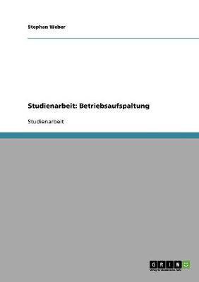 Book cover for Studienarbeit