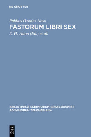 Cover of Fastorum Libri Sex