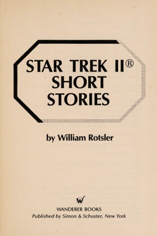 Cover of Star Trek II Short Stories