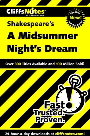 Cover of Cliffsnotes A Midsummer Night's Dream