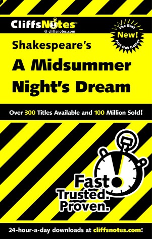 Book cover for Cliffsnotes A Midsummer Night's Dream