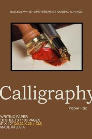 Cover of Calligraphy Paper Pad - Brown Cover - 50 sheets