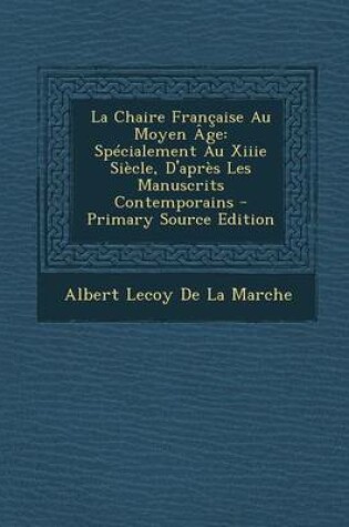 Cover of La Chaire Francaise Au Moyen Age