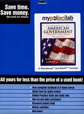 Book cover for MyPoliSciLab 1.0 Xpress (Blackboard/WebCT Version)
