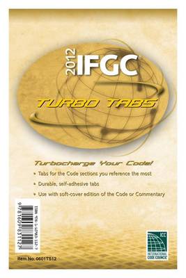 Book cover for 2012 International Fuel Gas Code Turbo Tabs for Softcover Edition